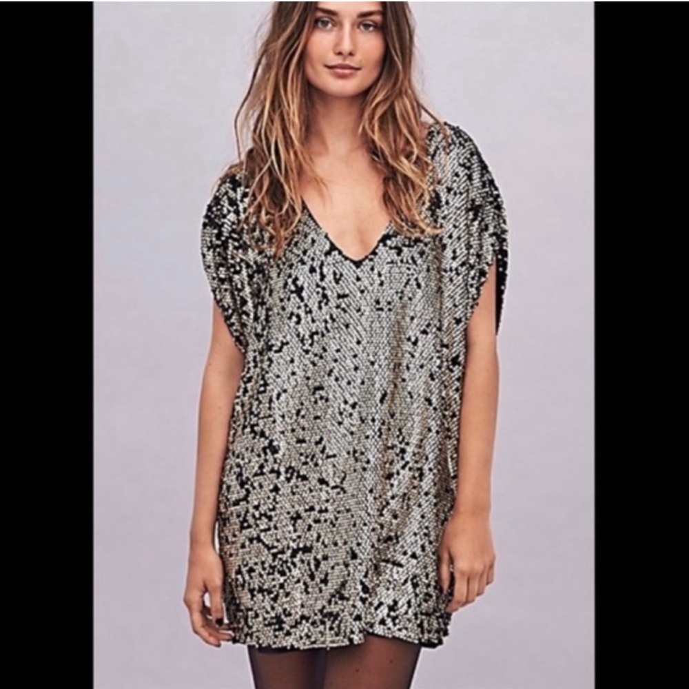 Free People Sequin T Dress